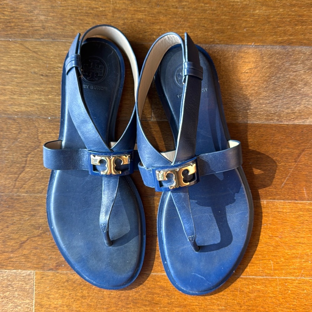 Tory Burch Navy Sandals Size 6.5